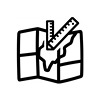 深层探索探测深度图标